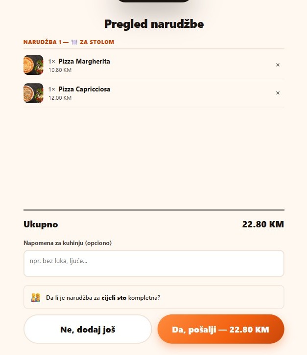 Potvrda narudžbe